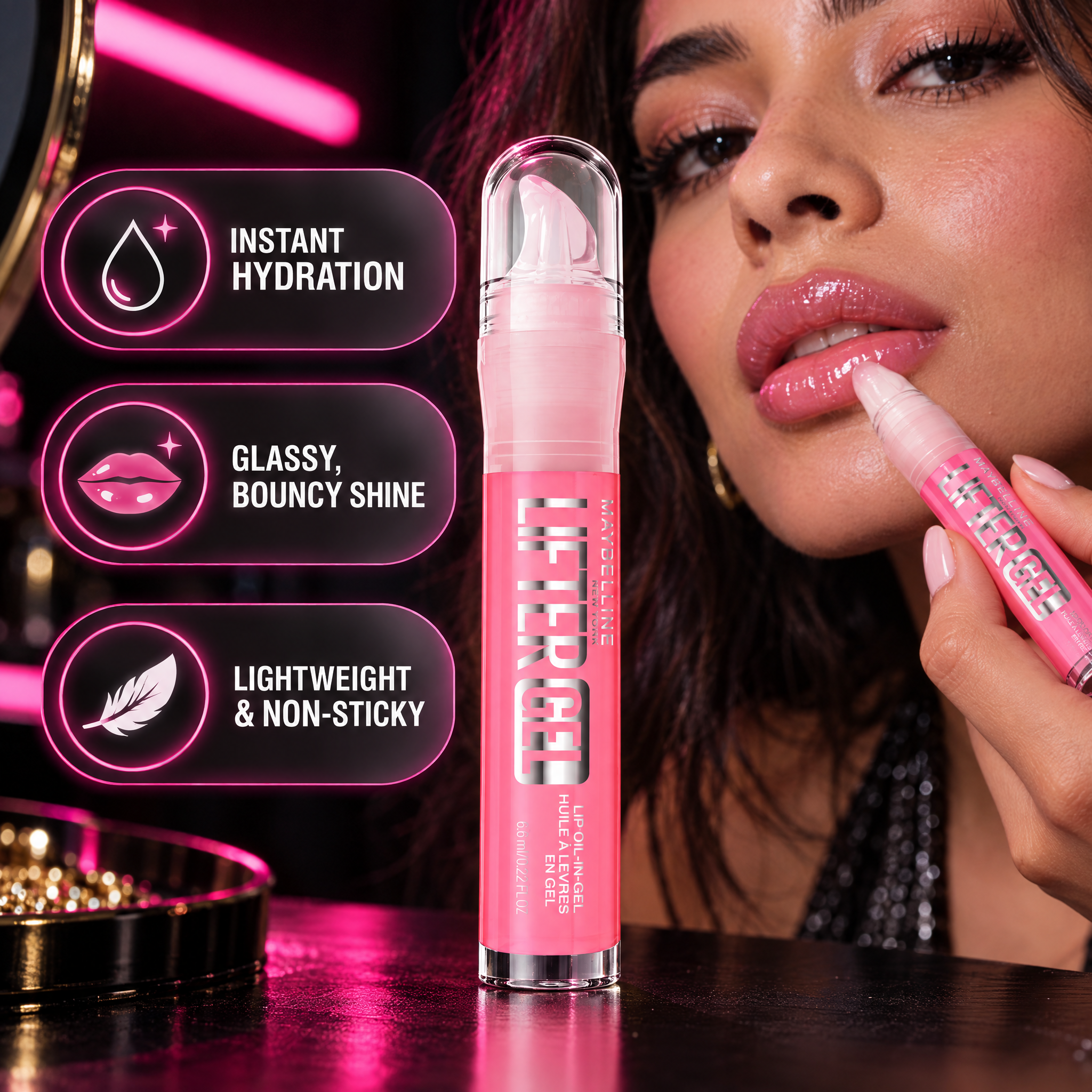 Lifter Gel™ Oil-in-Gel Lip Gloss with Hyaluronic Acid