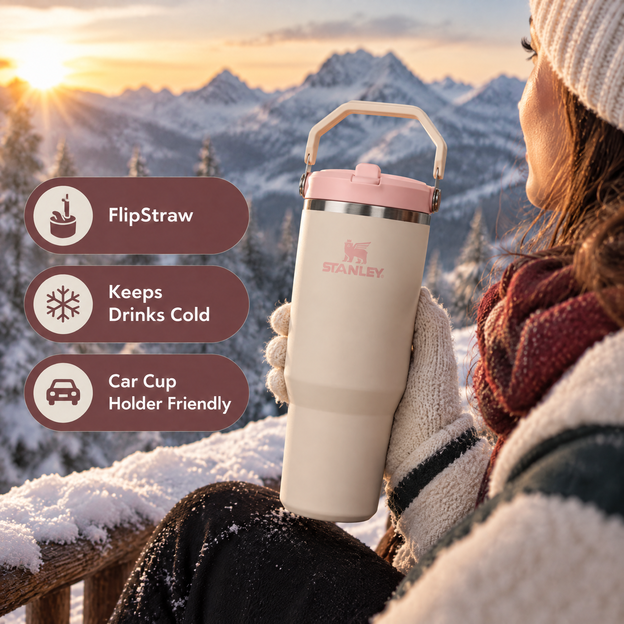 IceFlow™ Flip Straw 2.0 Tumbler | 0.89L