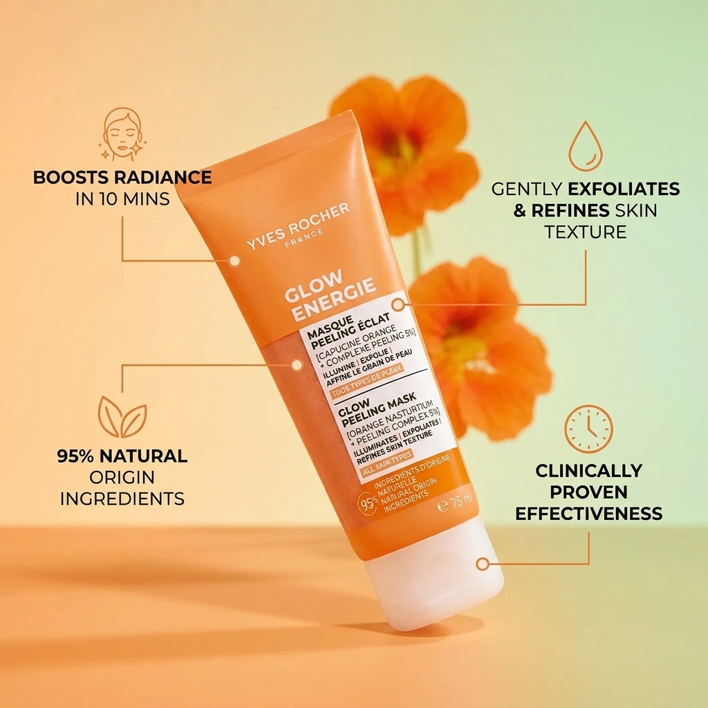 Product Showcase with Gradient Backdrop & Corner Callouts