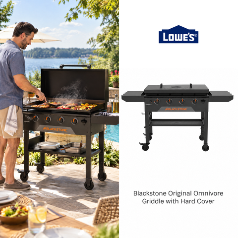 Blackstone 36" Original Omnivore Griddle with Hard Cover 4 -Burner Liquid propane Flat Top Grill