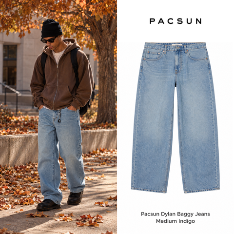 Pacsun Dylan Baggy Jeans Medium Indigo