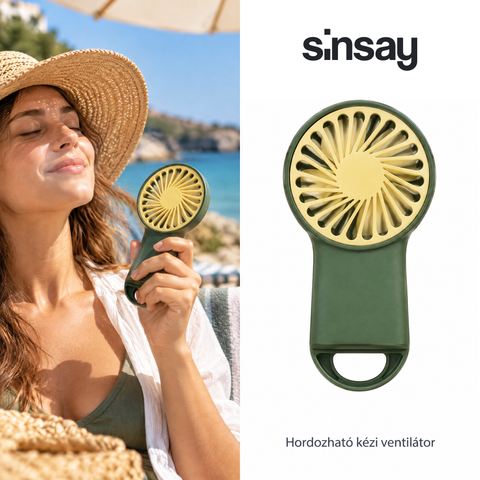 Hordozható kézi ventilátor