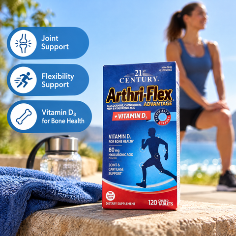 21st Century, Arthri-Flex Advantage® + Vitamin D3, 120 Coated Tablets