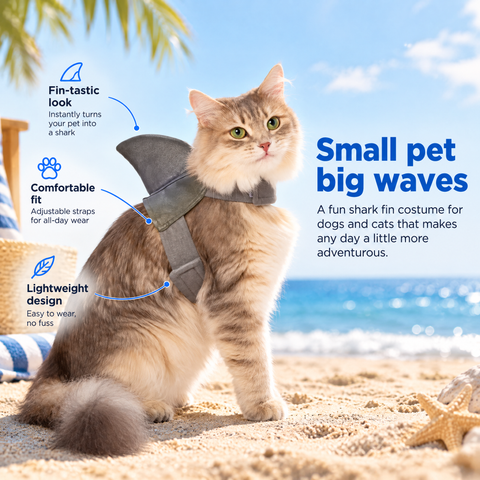 Frisco Shark Fin Dog & Cat Costume Accessory, X-Small/Small